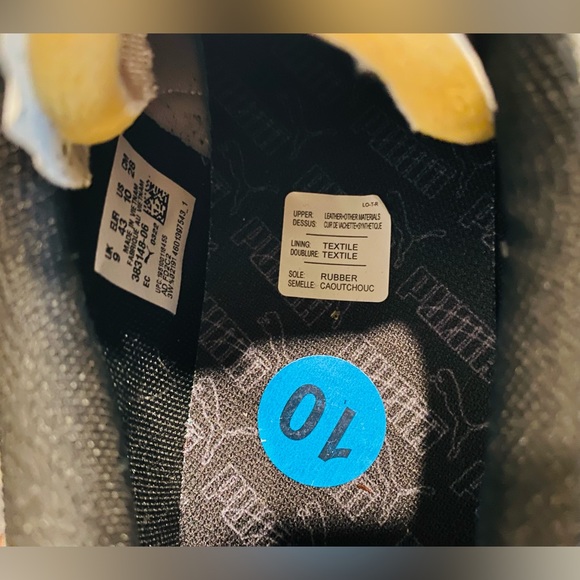 Puma Men's Black and White Sneakers - Picture 3 of 10